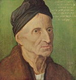 Albrecht Dürer  - Bilder Gemälde - Portrait des Michael Wolgemut