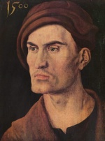 Albrecht Dürer  - Bilder Gemälde - Portrait eines jungen Mannes