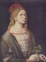 Albrecht Dürer  - Bilder Gemälde - Selbstportrait