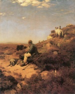 Eugen Bracht - paintings - Der Heideschaefer