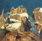 Eugen Bracht - paintings - Die Drei Tuerme im Grauertal