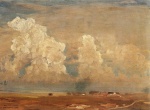 Eugen Bracht  - Bilder Gemälde - Gewitterwolken über dem Meer