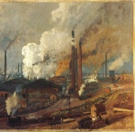 Eugen Bracht  - Peintures - Usine Herman près de Hoerde