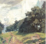 Eugen Bracht  - Peintures - Paysage de Hesse