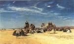 Eugen Bracht  - Bilder Gemälde - Rast in der Araba