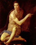 Angelo Bronzino - Bilder Gemälde - Heiliger Johannes des Täufer