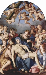 Angelo Bronzino - Bilder Gemälde - Kreuzabnahme