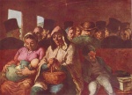 Honore Daumier - paintings - Abteil dritter Klasse