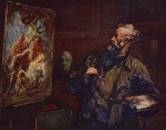 Honore Daumier - Bilder Gemälde - Der Maler