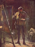 Honore Daumier - paintings - Der Maler vor der Staffelei