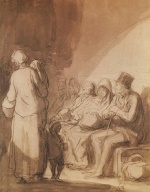 Honore Daumier - paintings - Der Wartesaal Dritter Klasse