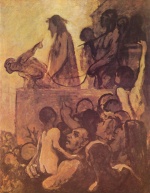 Honore Daumier - paintings - Ecce homo