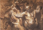 Honore Daumier  - paintings - Trunkener Silen