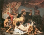 Anselm Feuerbach - Peintures - Hafiz devant la taverne