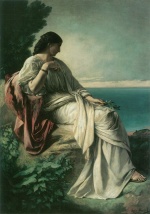 Anselm Feuerbach - paintings - Iphigenie