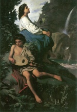 Anselm Feuerbach  - Bilder Gemälde - Ricordo di Tivoli