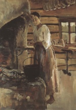 Akseli Gallen Kallela - paintings - Kochen der Maraene