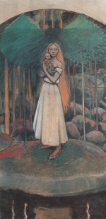 Akseli Gallen Kallela - Peintures - Marjatta sur la rive