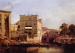 Eduard Gaertner - Peintures - Berlin : pont Simon avec entrepôt attenant