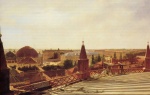 Eduard Gaertner - paintings - Blick vom Dach der Friedrichswerdeschen Kirche auf das Frierichsforum