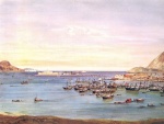 Eduard Hildebrandt - Bilder Gemälde - Panorama von Rio de Janeiro aufgenommen von der Ilha das Cobras