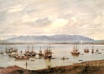 Eduard Hildebrandt - Peintures - Panorama de Rio de Janeiro vu depuis l´île das Cobras