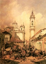 Eduard Hildebrandt  - Bilder Gemälde - Rua do Ouvidor