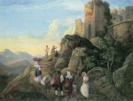 Adrian Ludwig Richter - Peintures - Civitella