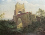 Adrian Ludwig Richter  - Peintures - Pont Salaro