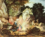 Adrian Ludwig Richter  - Bilder Gemälde - Ruhe auf der Flucht nach Ägypten