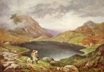 Adrian Ludwig Richter  - Bilder Gemälde - Teich im Riesengebirge