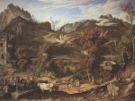Joseph Anton Koch - paintings - Berner Oberland