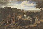 Joseph Anton Koch - Peintures - Les Cascades de Tivoli