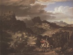 Joseph Anton Koch - paintings - Landschaft mit dem heiligen Georg