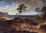 Joseph Anton Koch - Peintures - Paysage après un orage