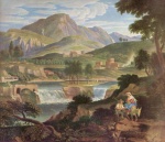 Joseph Anton Koch - Peintures - Subiaco