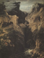 Joseph Anton Koch - paintings - Via Mala
