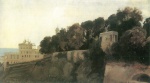 Edmund Friedrich Kanoldt - paintings - Abendstimmung an der Villa Pallavicini in Pegli bei Genua