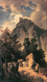 Edmund Friedrich Kanoldt - paintings - Canossa