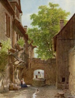 Charles Théodore Reiffenstein - Peintures - 21 ruelle du mouton