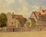 Charles Théodore Reiffenstein - Peintures - Francfort, allée des Tilleuls et mur de la ville