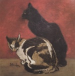 Théophile Alexandre Steinlen - paintings - Katzen