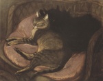 Théophile Alexandre Steinlen - paintings - Katzen auf dem Sofa