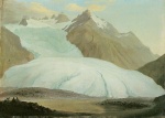 Carspar Wolf - Peintures - Le glacier du Rhône