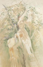 Berthe Morisot - Bilder Gemälde - Der Kirschbaum