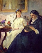 Berthe Morisot - Bilder Gemälde - Mutter und Schwester der Künstlerin