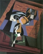 Juan Gris - paintings - Das Tabakpäckchen