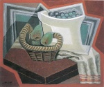 Juan Gris - Peintures - Le panier de poires