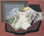 Juan Gris - Bilder Gemälde - Der Tisch vor dem Bild