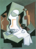 Juan Gris - Peintures - Bouteille et compotier